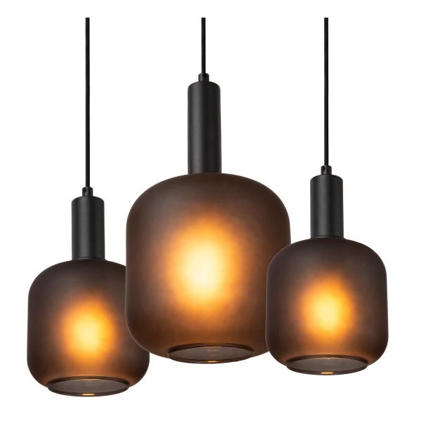 Lucide ELOISE - Pendant light - 7xE27 - Black - detail 2